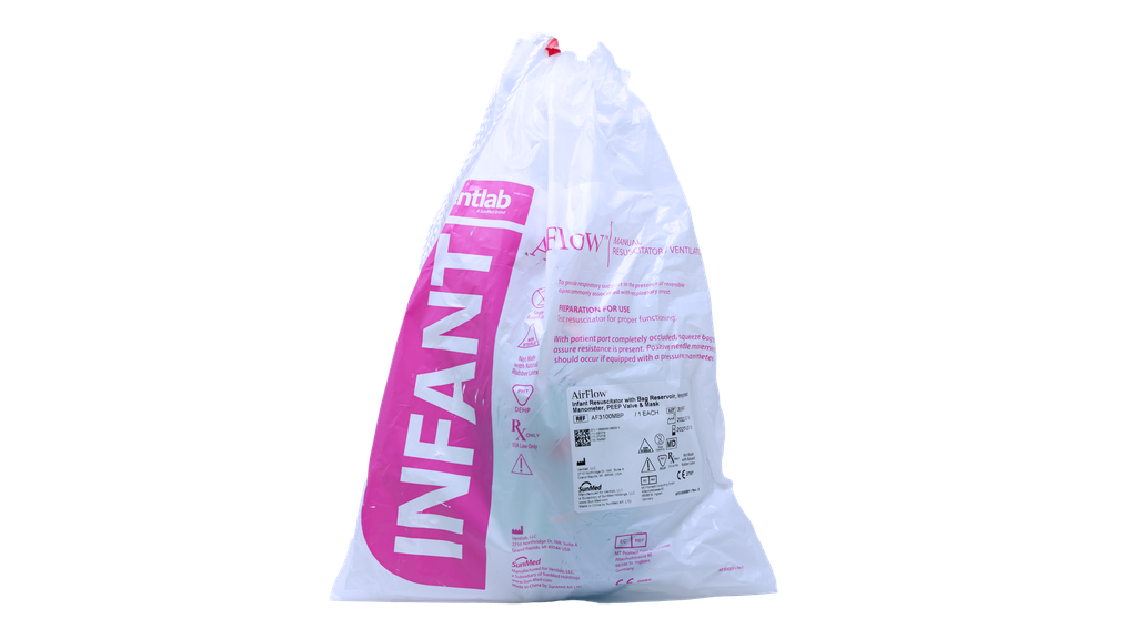 SUNMED RESUCITADOR MANUAL NEONATAL / INFANTE (TIPO AMBU) REF: AF3100MBP