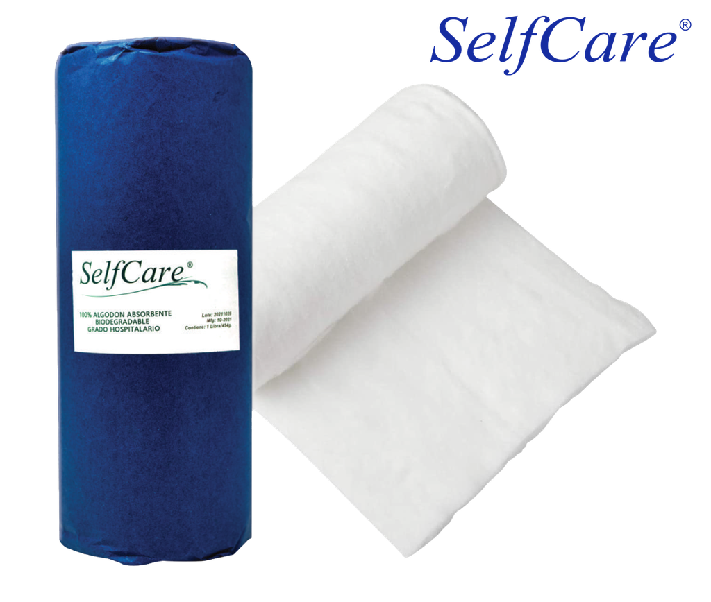 SELFCARE ALGODÓN ABSORBENTE PREMIUM ROLLO 1 LIBRA