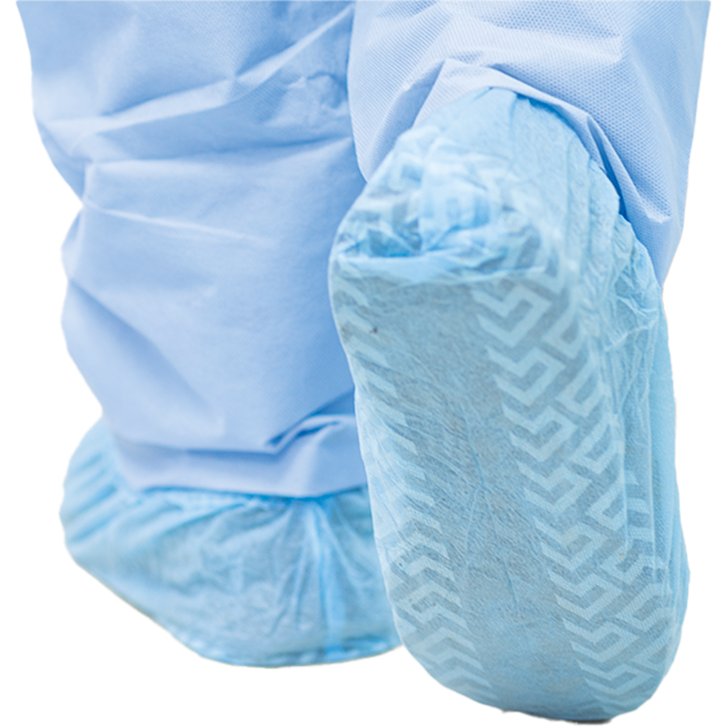 SELFCARE COBERTOR / CUBRE ZAPATO AZUL CON SUELA ANTIDESLIZANTE ***