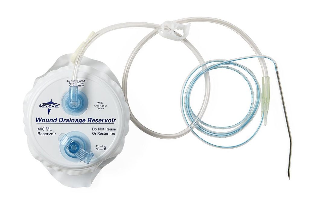 MEDLINE DRENAJE TIPO HEMOVAC 1/4 (19FR) 400ML CON TROCAR REF: DYNJWE404