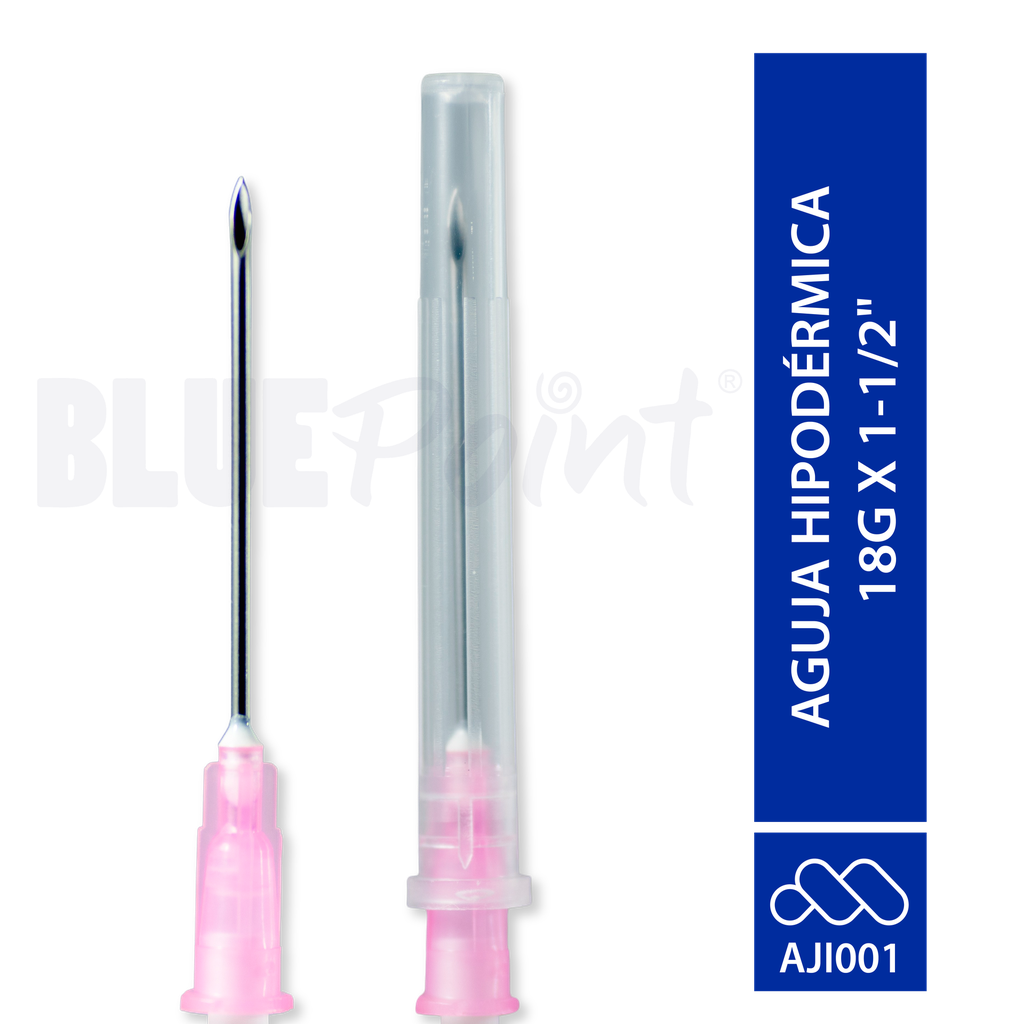 BLUEPOINT AGUJA HIPODÉRMICA 18G X 1-1/2"