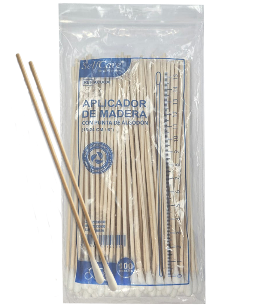 SELFCARE APLICADORES CON ALGODÓN REF/ACU006