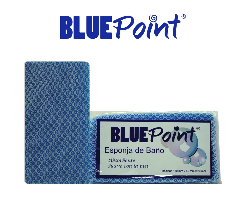 BLUEPOINT ESPONJA PARA BAÑO AZUL