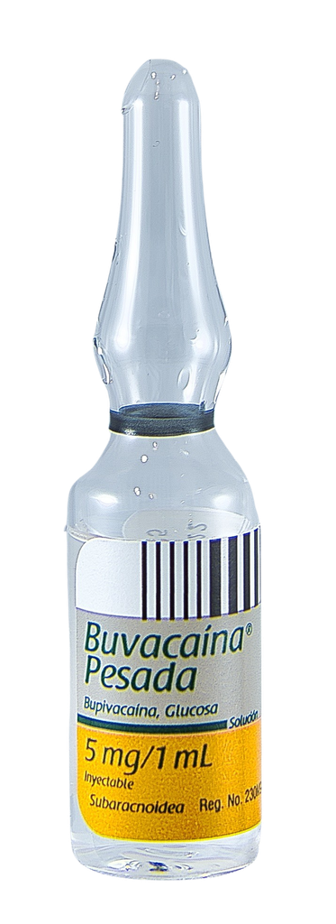 PISA BUVACAINA PESADA (BUPIVACAINA, GLUCOSA 5MG/1ML) X AMP 3ML