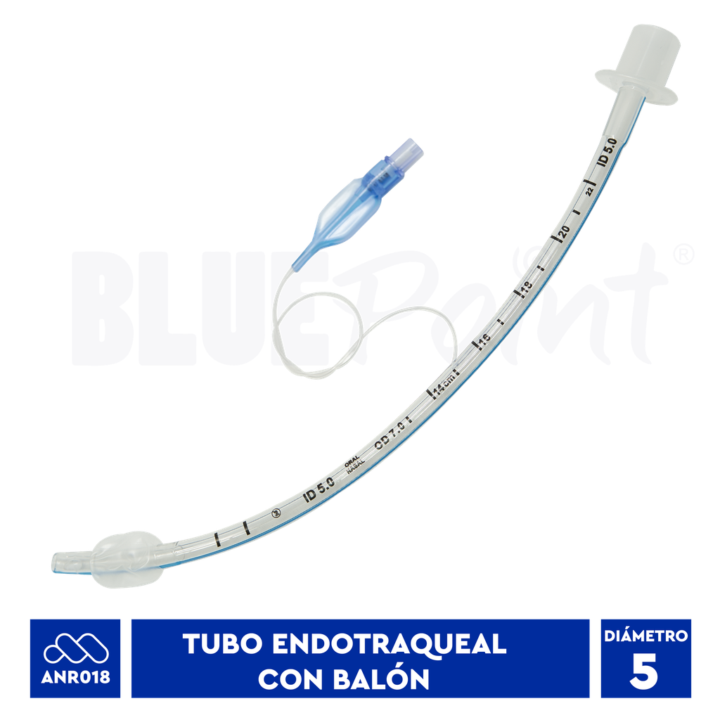 BLUEPOINT TUBO ENDOTRAQUEAL #5.0 CON BALÓN