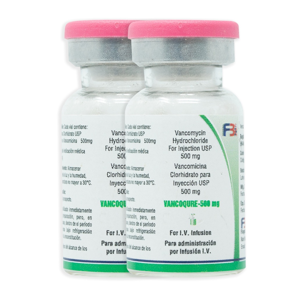 VANCOQURE-500 MG (CLORHIDRATO DE VANCOMICINA) FLAGSHIP BIOTECH