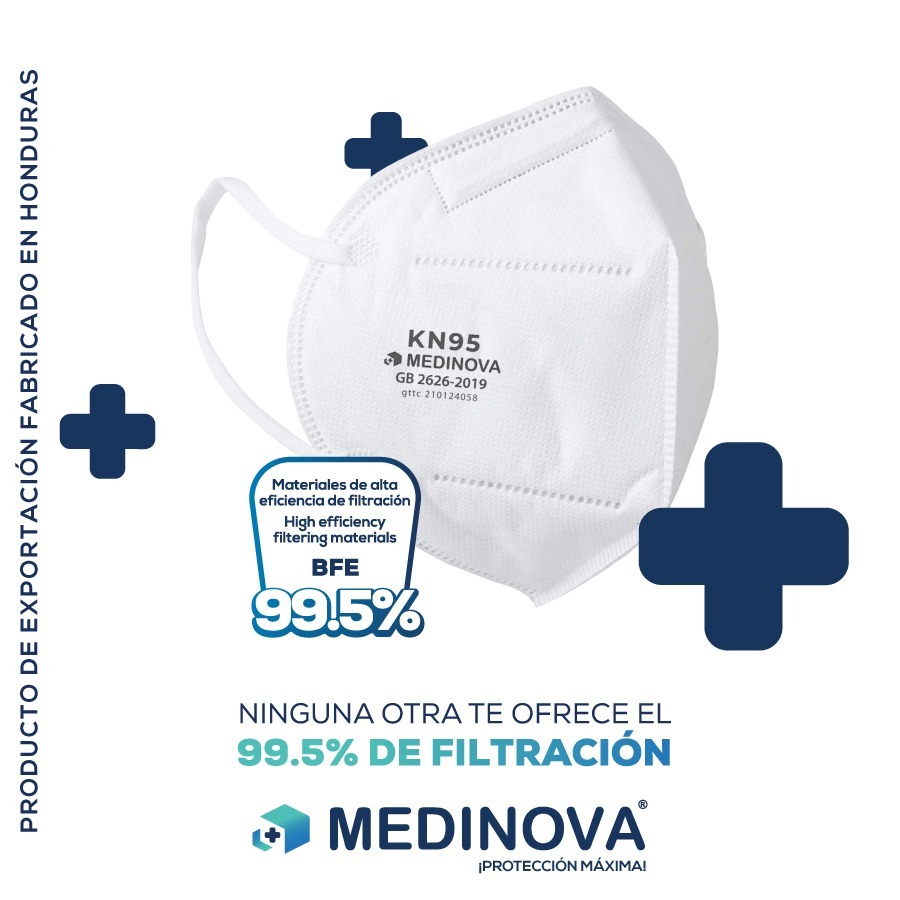 MASCARILLA DESCARTABLE KN95 MEDINOVA***