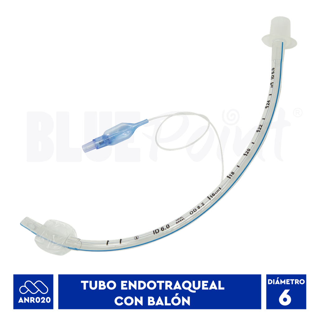 BLUEPOINT TUBO ENDOTRAQUEAL #6.0 CON BALON