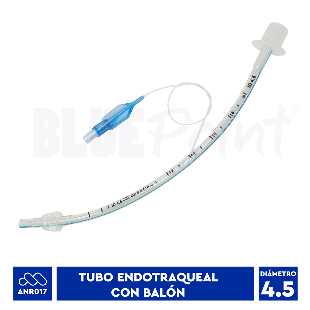 BLUEPOINT TUBO ENDOTRAQUEAL #4.5 CON BALÓN