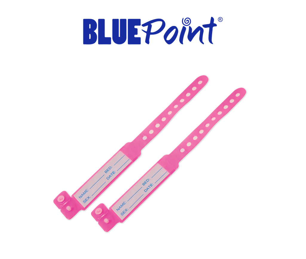 BLUEPOINT BRAZALETE PARA IDENTIFICACIÓN PEDIÁTRICO ROSADO