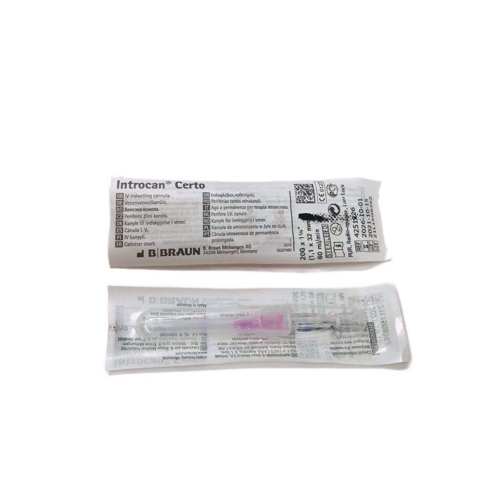 BBRAUN CATÉTER I.V. 20G x 1-1/4" SIN ALAS REF: 4251326