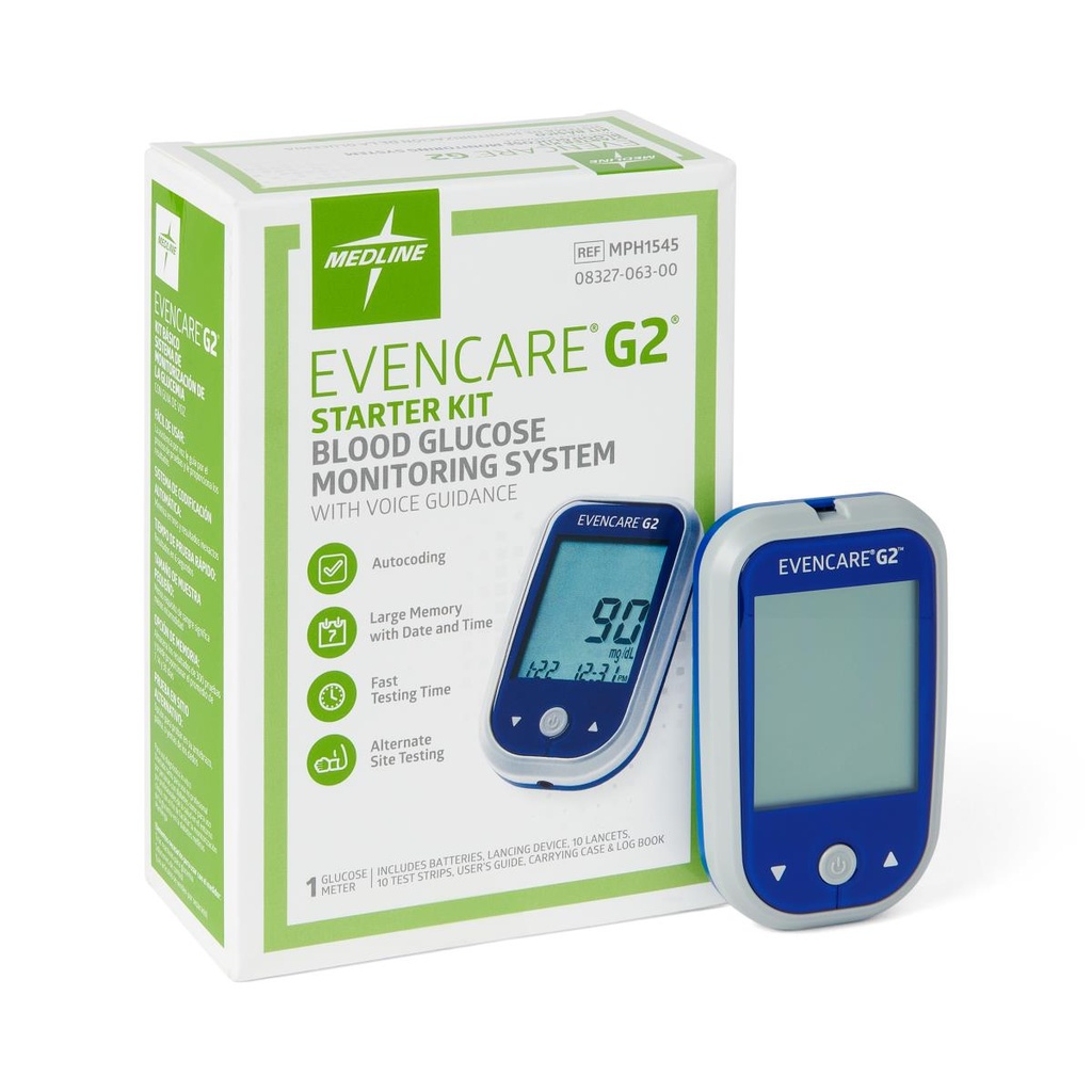 MEDLINE EVENCARE KIT DE GLUCÓMETRO REF: MPH1545***