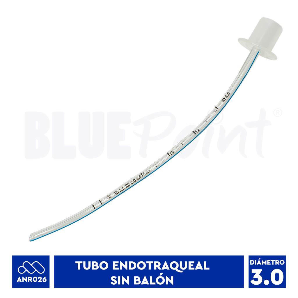 BLUEPOINT TUBO ENDOTRAQUEAL #3.0  SIN BALÓN