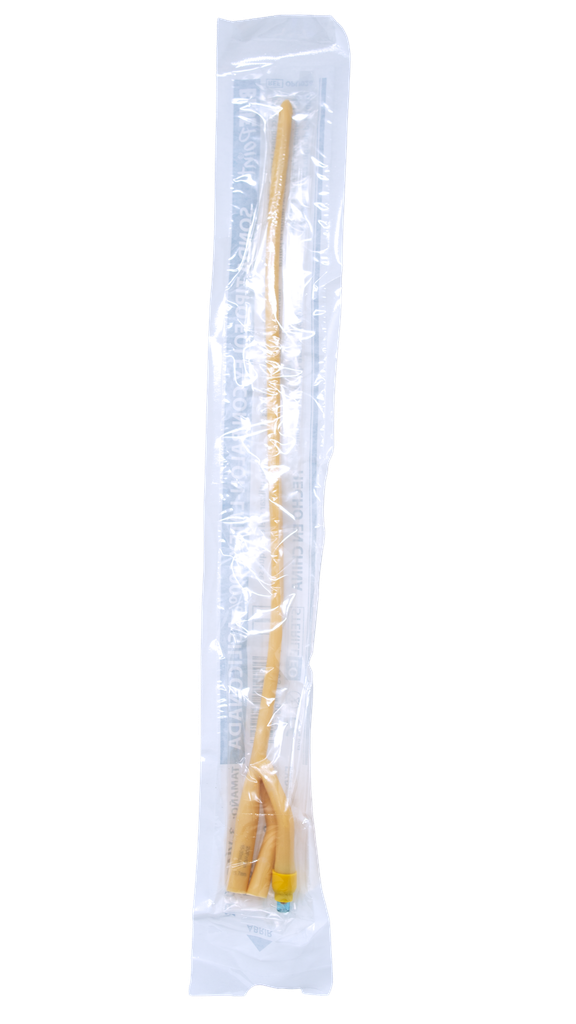 BLUEPOINT CATETER FOLEY ASILICONADO 3 VÍAS No. 24 FR 30 ML CON PIVOTE 