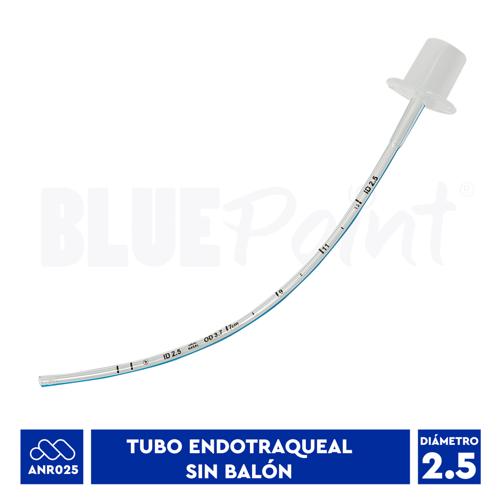 BLUEPOINT TUBO ENDOTRAQUEAL #2.5  SIN BALÓN
