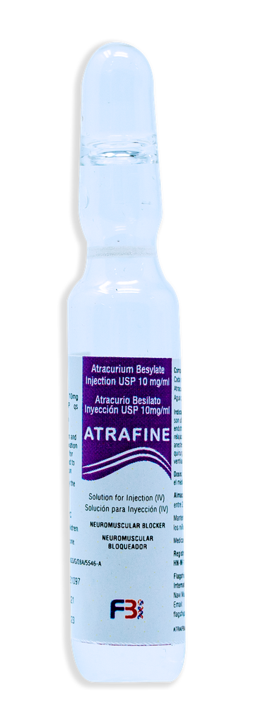 FLAGSHIP BIOTECH ATRAFINE  (ATRACURIO BESILATO 10mg/ml I.V 2.5ml) X AMP 2.5ML