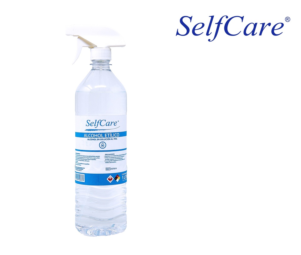 SELFCARE ALCOHOL CLÍNICO AL 70% FCO 1000ML + ATOMIZADOR