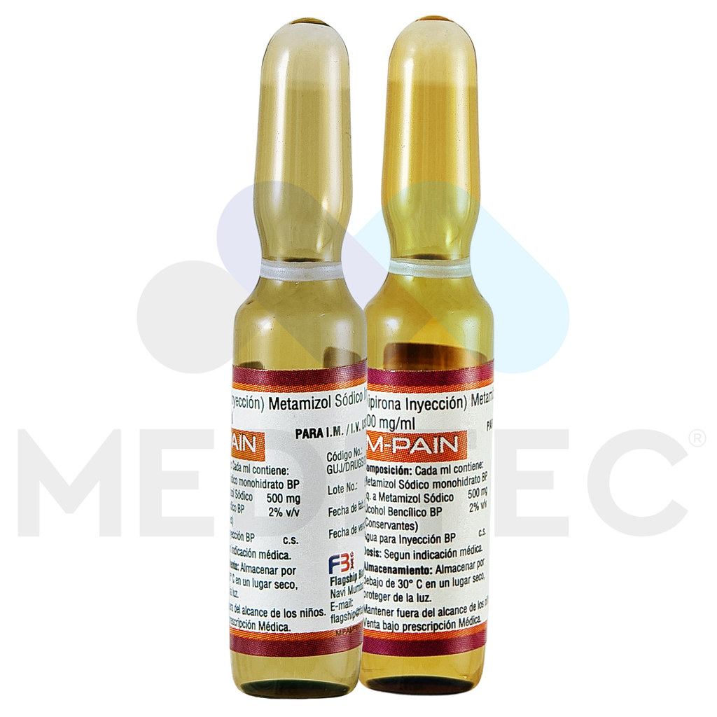 FLAGSHIP BIOTECH DIPIRONA METAMIZOL SODICO (M-PAIN 500MG/ML I.M./I.V) X AMP 2ML