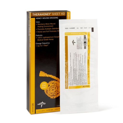 MEDLINE APOSITO DEBRIDAMIENTO THERAHONEY EN CINTA 1X12 IN (2.5X 30.5 CM) REF: MNK0089