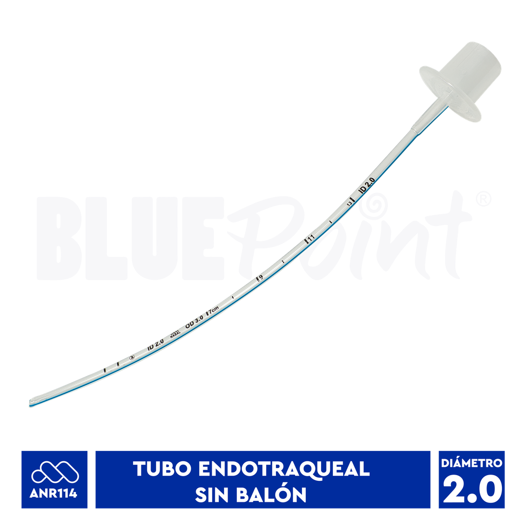 TUBO ENDOTRAQUEAL #2.0 SIN BALON BLUEPOINT