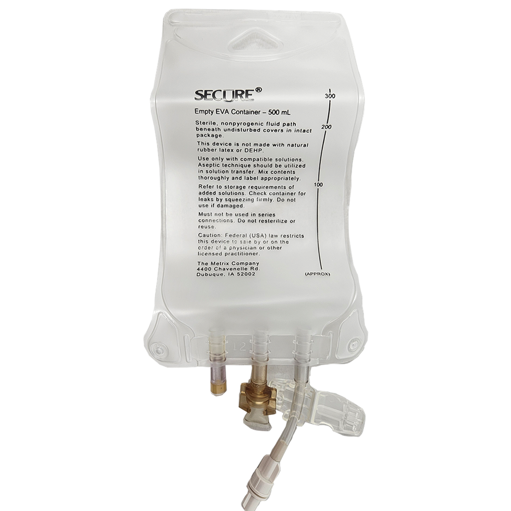 SECURE BOLSA EVA 500ML CON CONECTOR DE TORNILLO MACHO REF: 66410