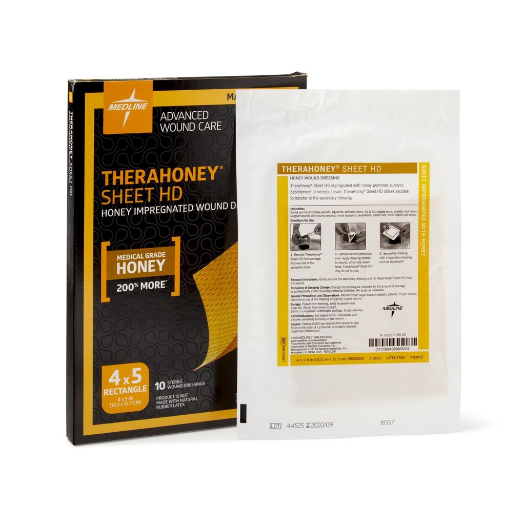 MEDLINE APÓSITO THERAHONEY HD 4´´X 5´´ (10.2 X 12.7 CM) REF: MNK0087
