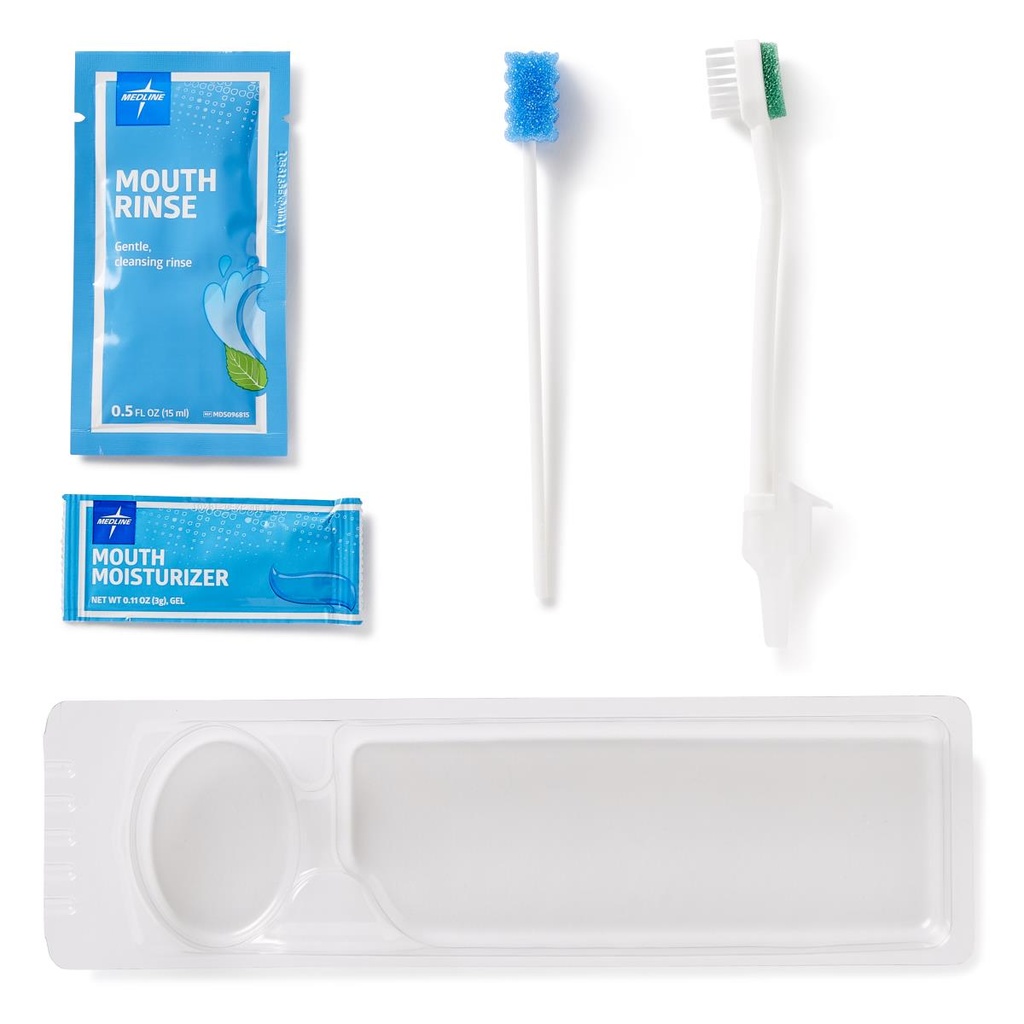 MEDLINE KIT DE LIMPIEZA DENTAL DELUXE CEPILLO CON SUCCION Y RINSE BUCAL REF/MDS096572***