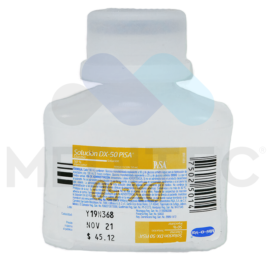 SOLUCION DX (DEXTROSA AL 50% ML I.V.) X FCO PISA