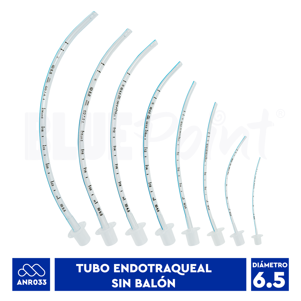 BLUEPOINT TUBO ENDOTRAQUEAL #6.5  SIN BALÓN