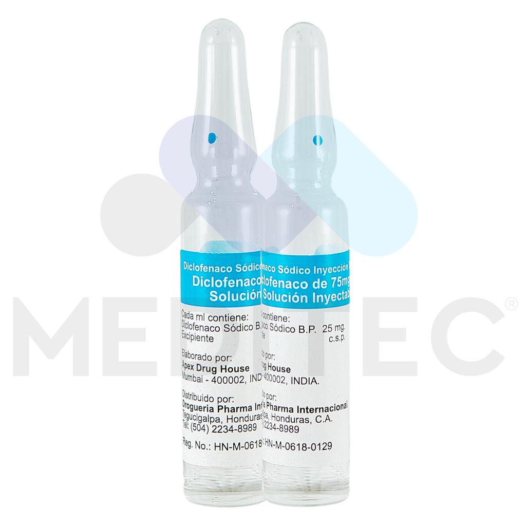 PHARMA INTERNACIONAL DICLOFENACO SODICO INYECTABLE 75MG/3ML I.M. X AMP 3ML