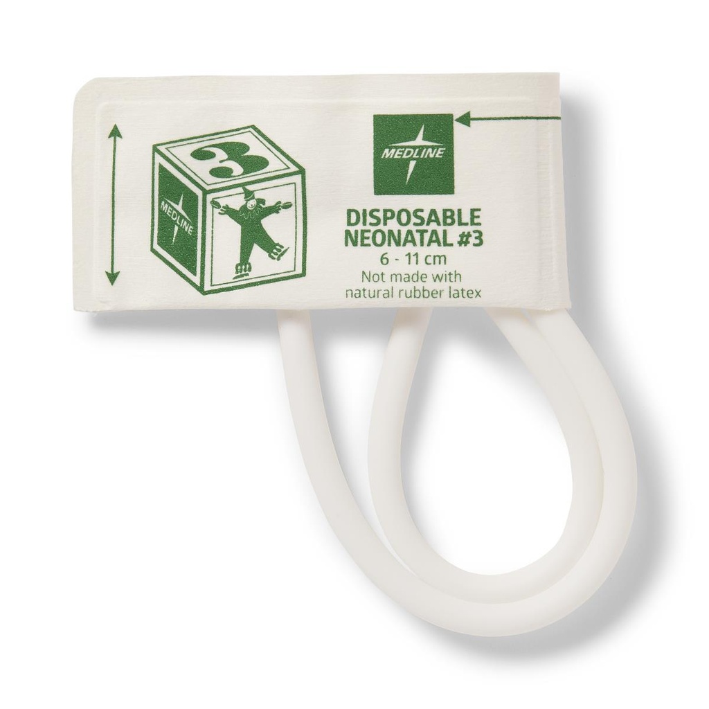MEDLINE BRAZALETE TOMA DE PRESIÓN SOFT 3 NEONATAL UN LUMEN 6-11CM REF: MDS9743V
