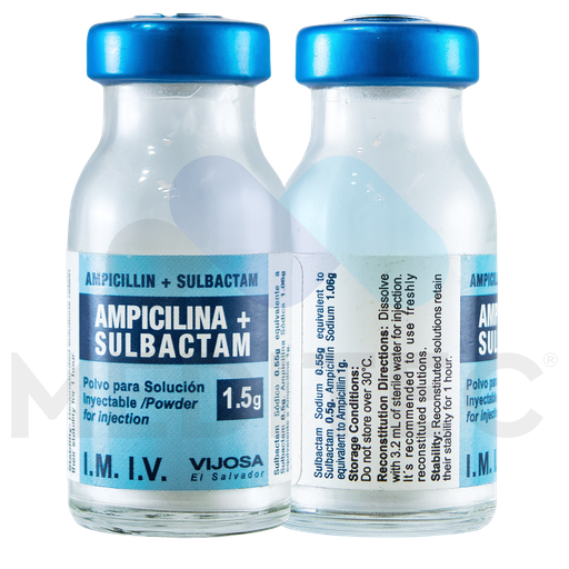 VIJOSA AMPICILINA+SULBACTAM 1.5g I.M/I.V. X FCO 1G