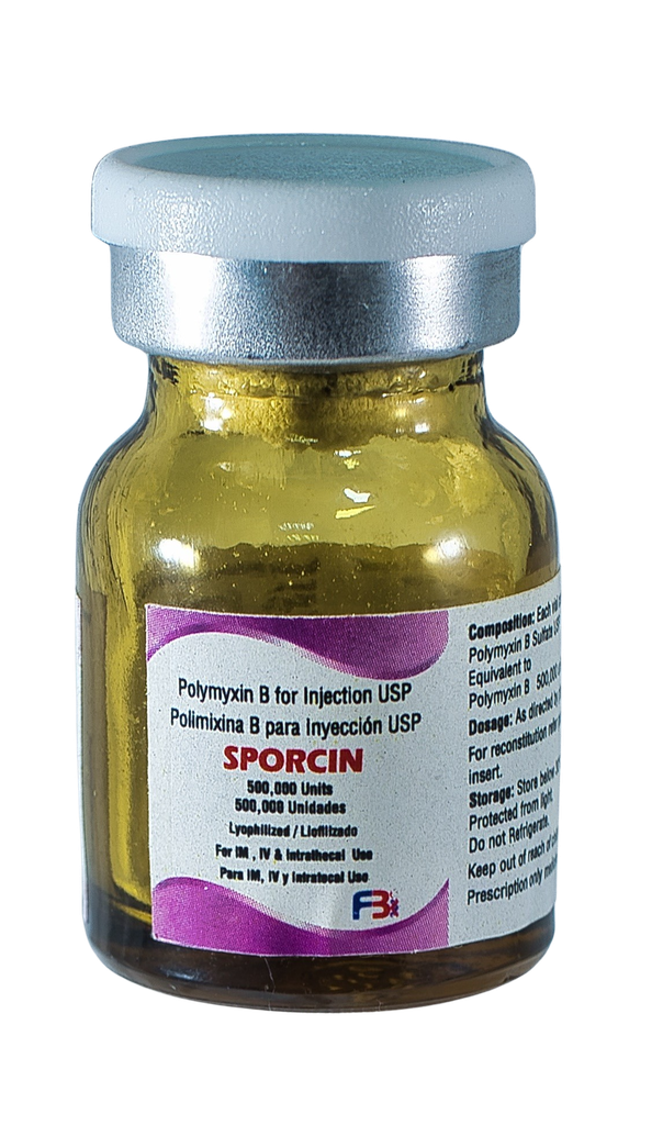 SPORCIN (POLIMIXINA B 500,000 UI I.V./I.M.) X FCO FLAGSHIP BIOTECH