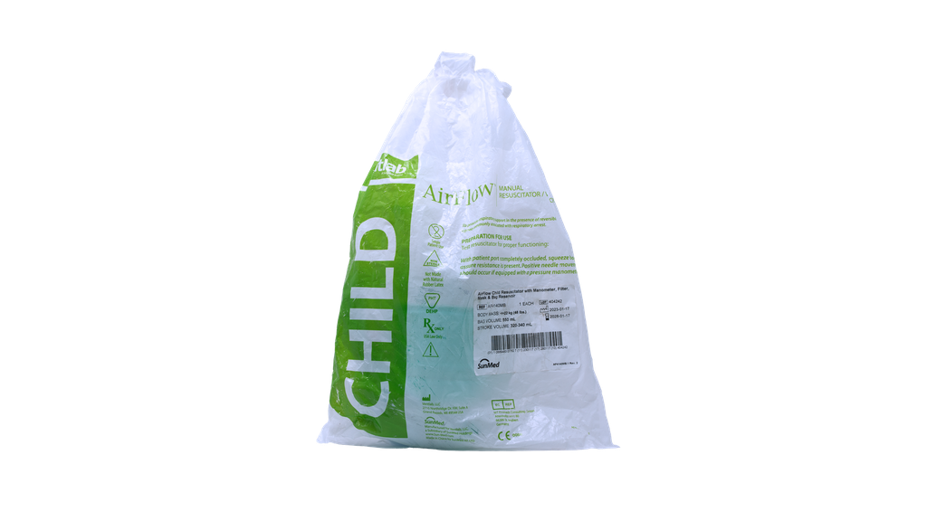 SUNMED AMBU RESUCITADOR MANUAL CHILD REF/AF4140MB***