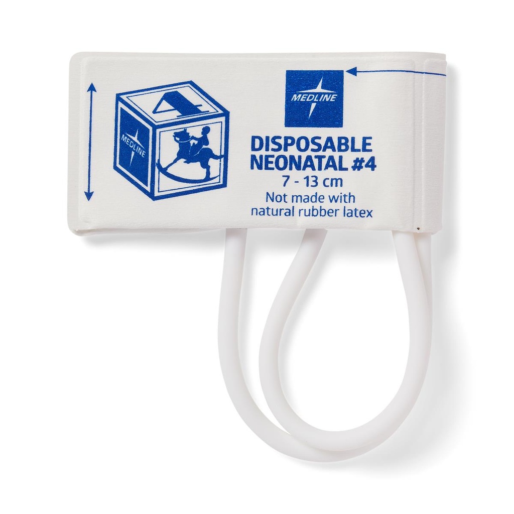 MEDLINE BRAZALETE TOMA DE PRESIÓN SOFT 4 NEONATAL DOS LUMEN 7-13CM REF: MDS9754
