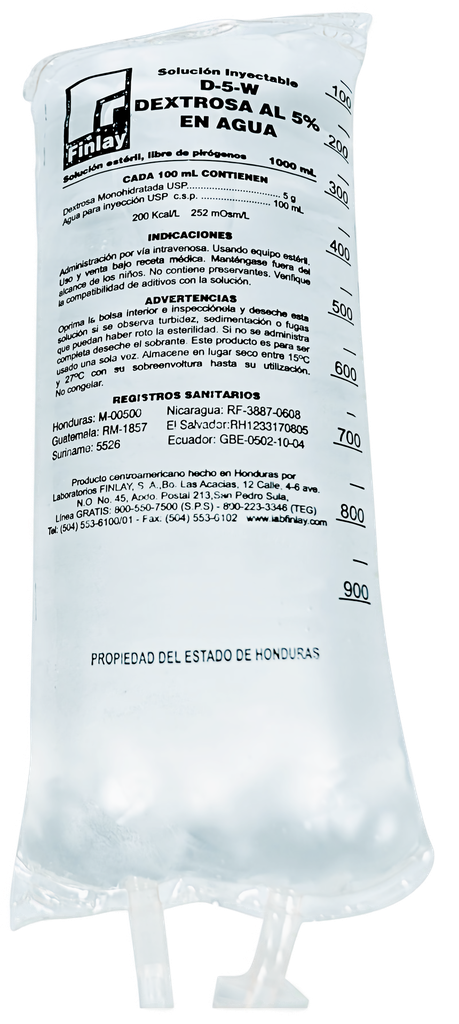 Dextrosa al  5% 1000ml Finlay 