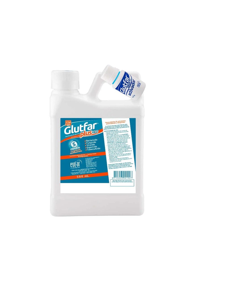 GLUTFAR HLD PLUS (GLUTARALDEHIDO AL 2%) Fco 500ml***