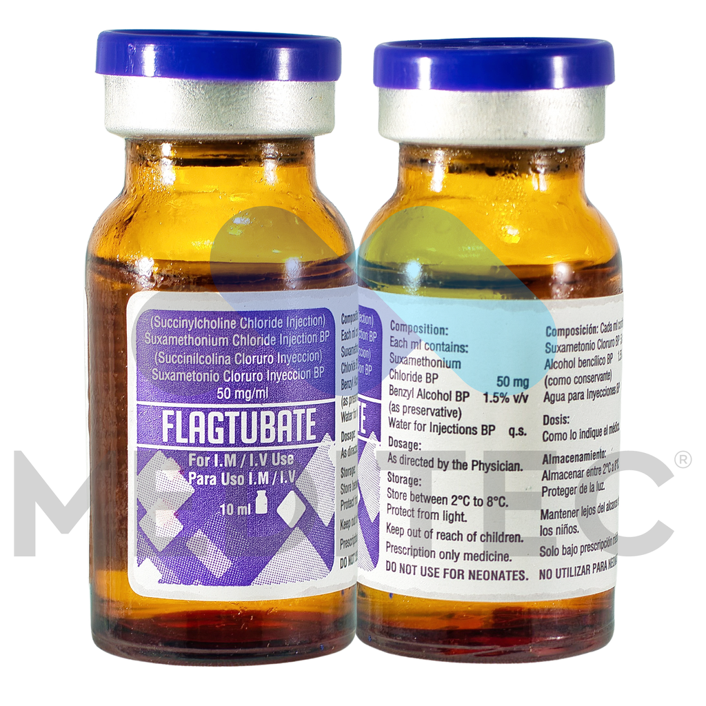 Flagtubate Succinilcolina 500mg/ml 10ml Flagship