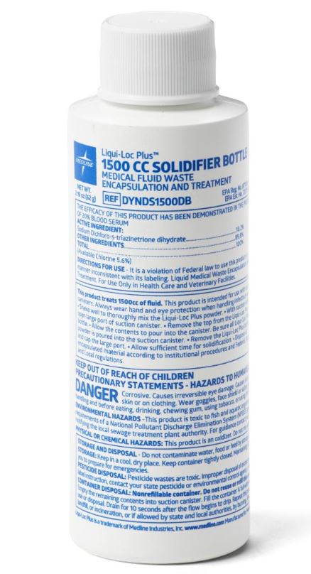 MEDLINE LIQUI-LOC PLUS SOLIDIFICADOR BOTE 1500CC 2.19 OZ REF/DYNDS1500DB