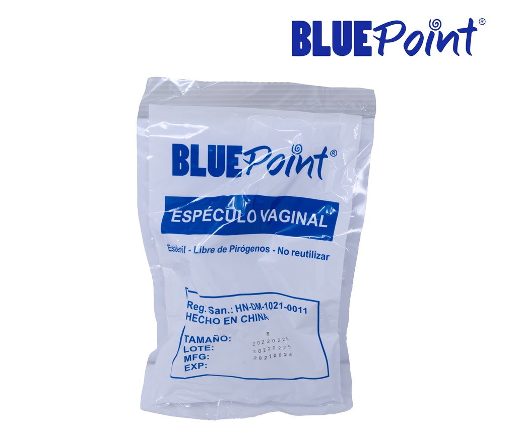 BLUEPOINT ESPECULO VAGINAL ESTERIL TALLA S REF/DIE008-J***