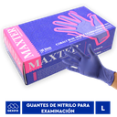 MAXTER GUANTE NITRILO PARA EXAMINACION "L"  REF: MX93778