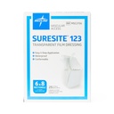 MEDLINE APÓSITO TRANSPARENTE + PAD SURESITE 123 (TIPO TEGADERM) 4" X 4.8" (10.2 X 12.2 CM) REF: MSC2605